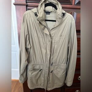 REI Women's Large Utility Hiking Hooded Jacket Cinch Waist Many Pockets